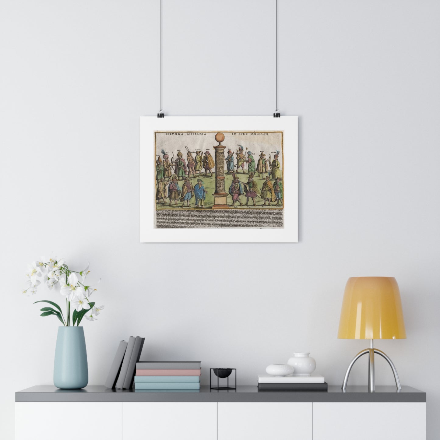 The Milestone Column in the Roman Forum Historical Giclée Art Print