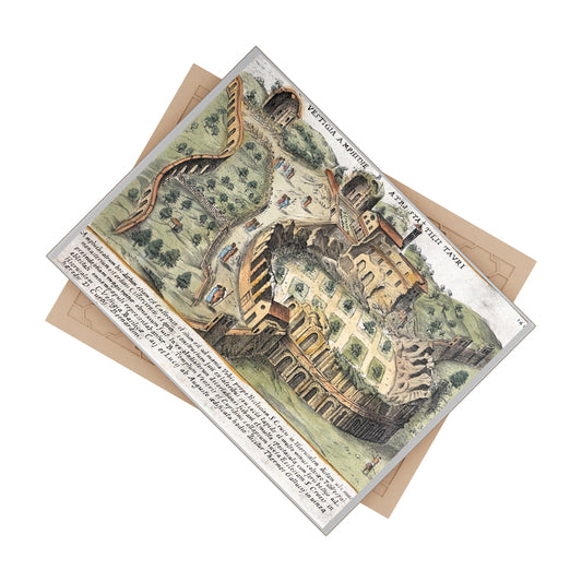 Ruins of Amphitheatrum Castrense in Rome Ceramic Art Tile