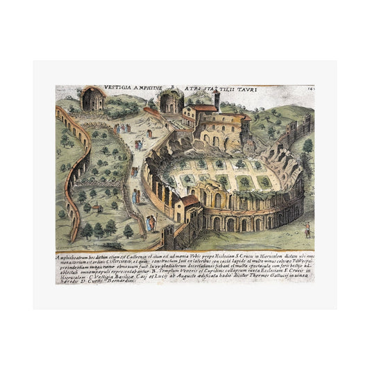 Ruins of Amphitheatrum Castrense in Rome Art Print