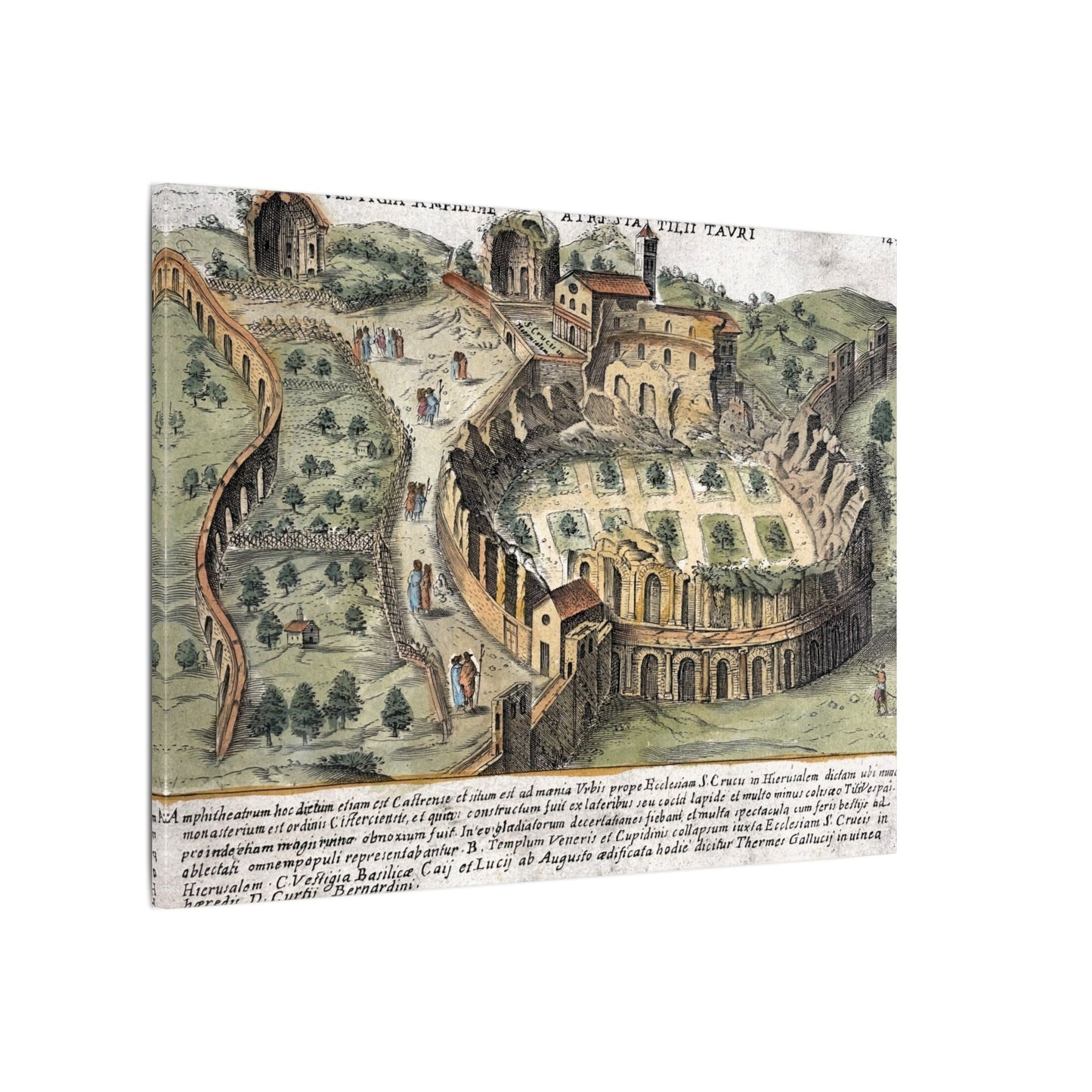 Amphitheatrum Castrense in Rome Canvas Art Print