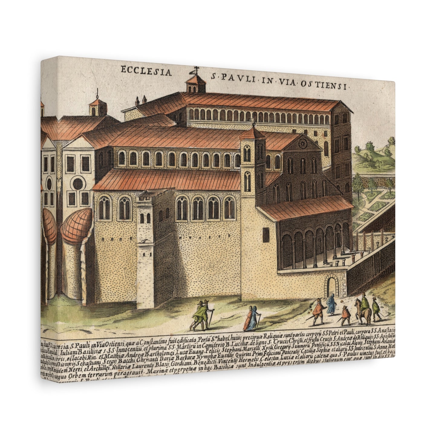 Basilica of Saint Paul Outside the Walls Historic Art Canvas