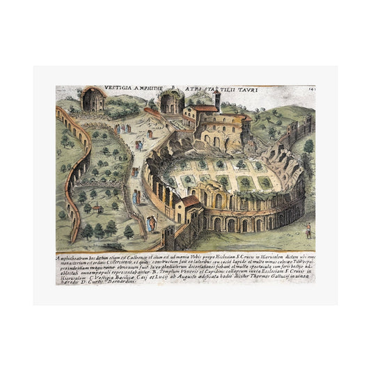 Ruins of Amphitheatrum Castrense in Rome Art Print