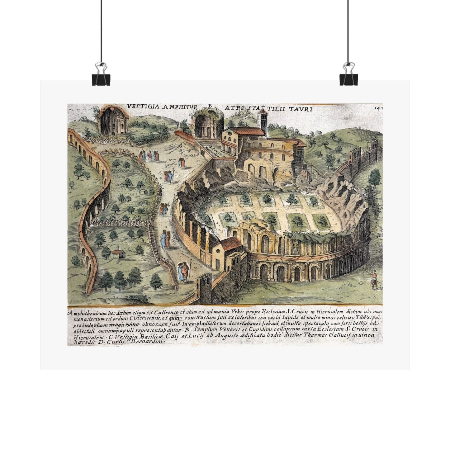 Ruins of Amphitheatrum Castrense in Rome Art Print