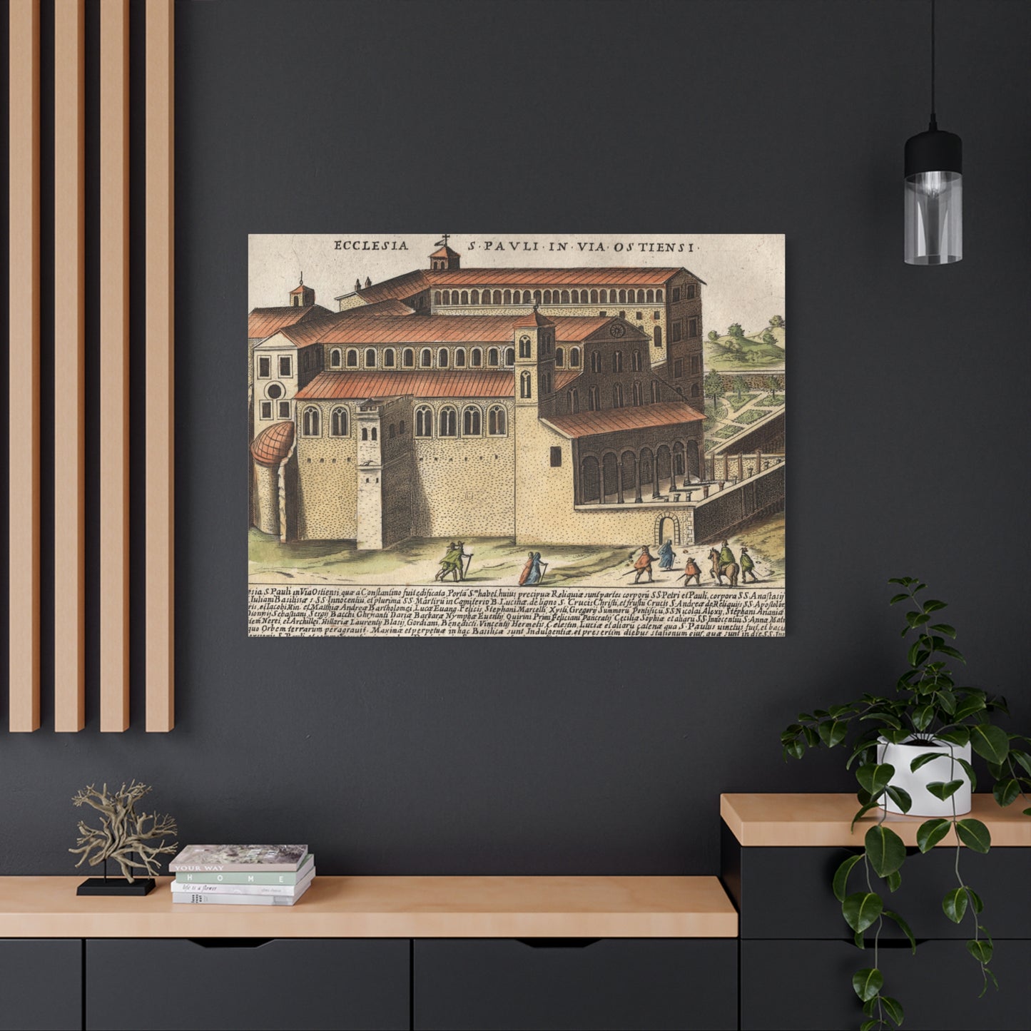 Basilica of Saint Paul Outside the Walls Historic Art Canvas