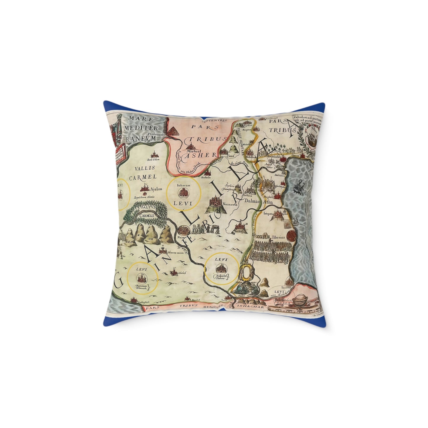 Galilee & the Twelve Tribes of Israel Pillow