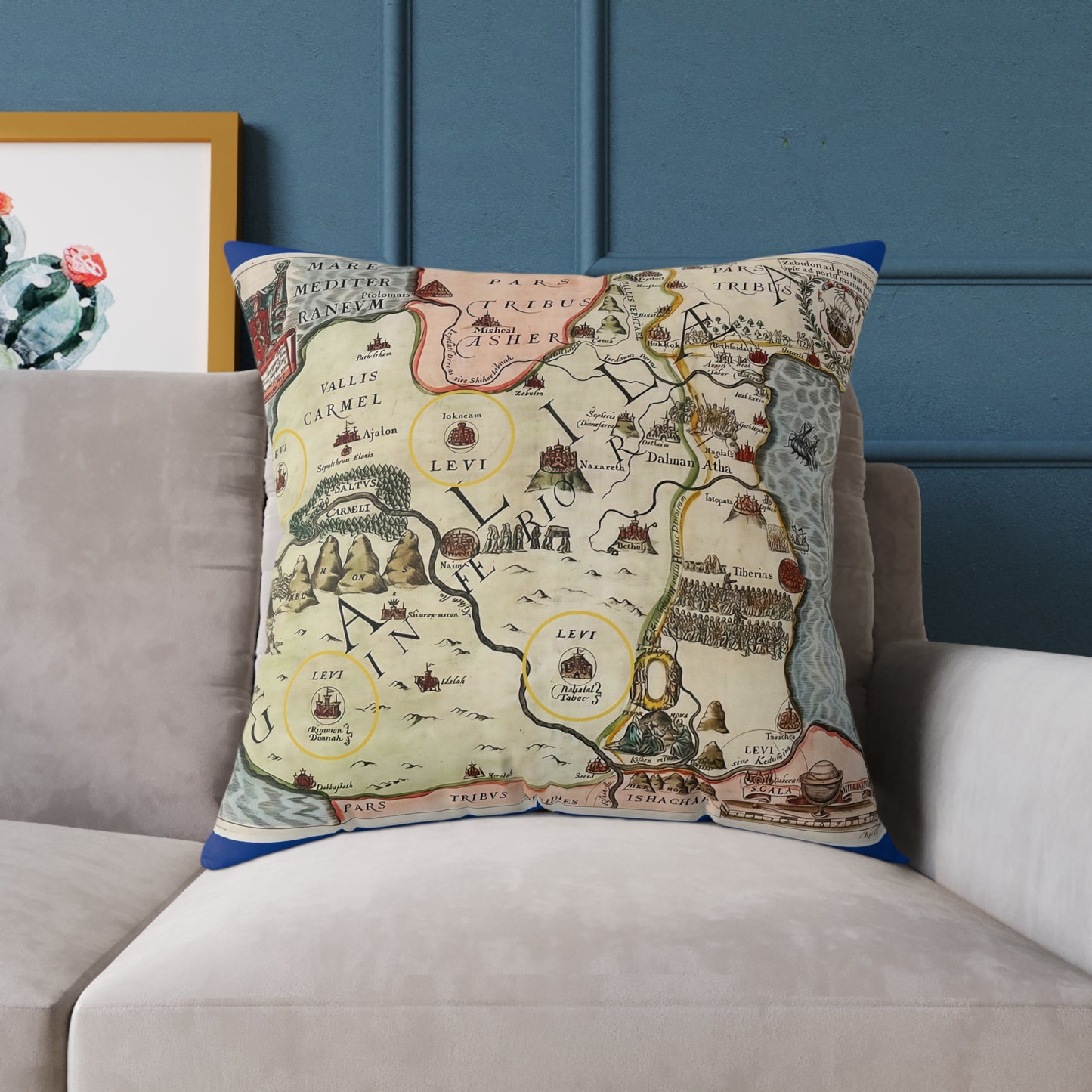 Galilee & the Twelve Tribes of Israel Pillow