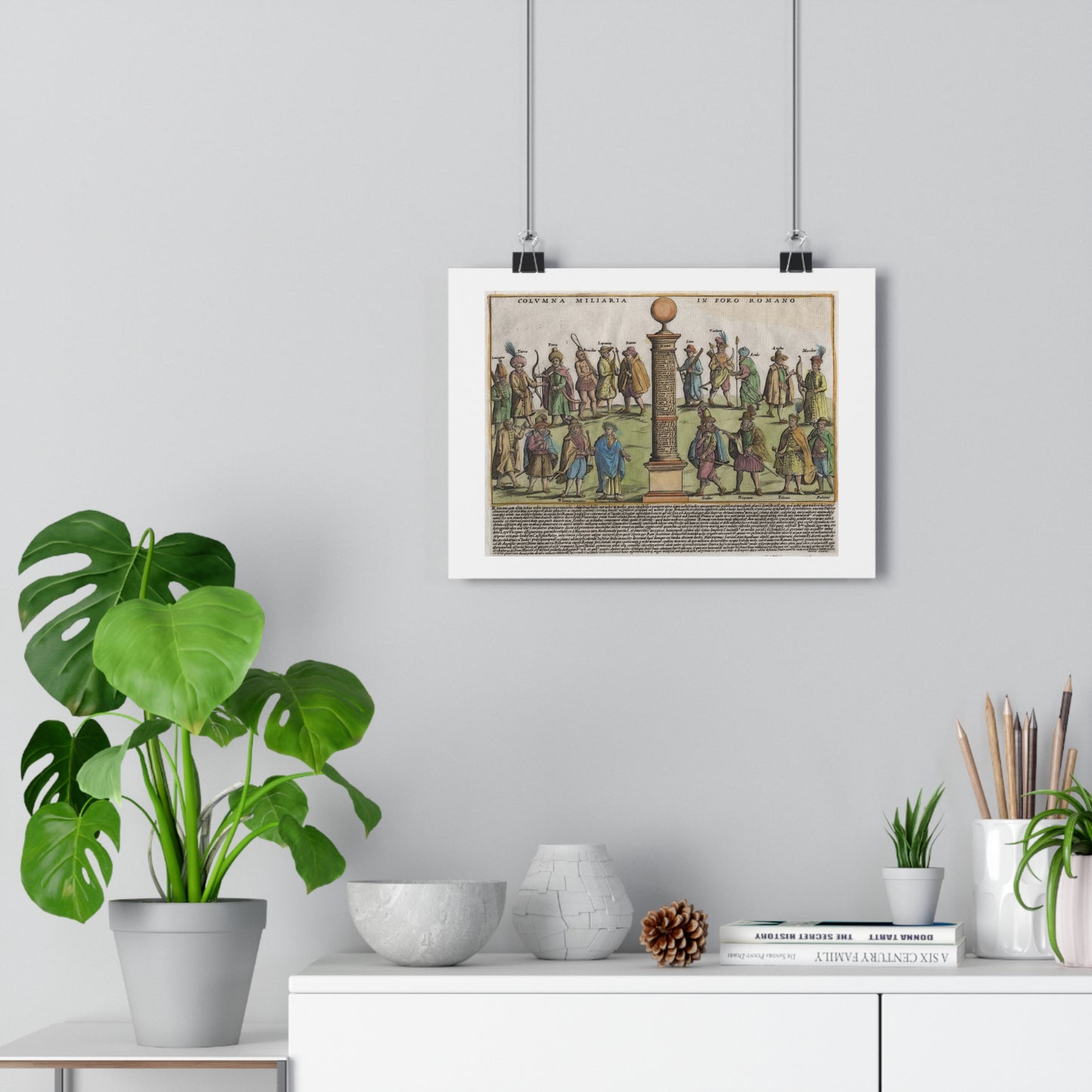 The Milestone Column in the Roman Forum Historical Giclée Art Print