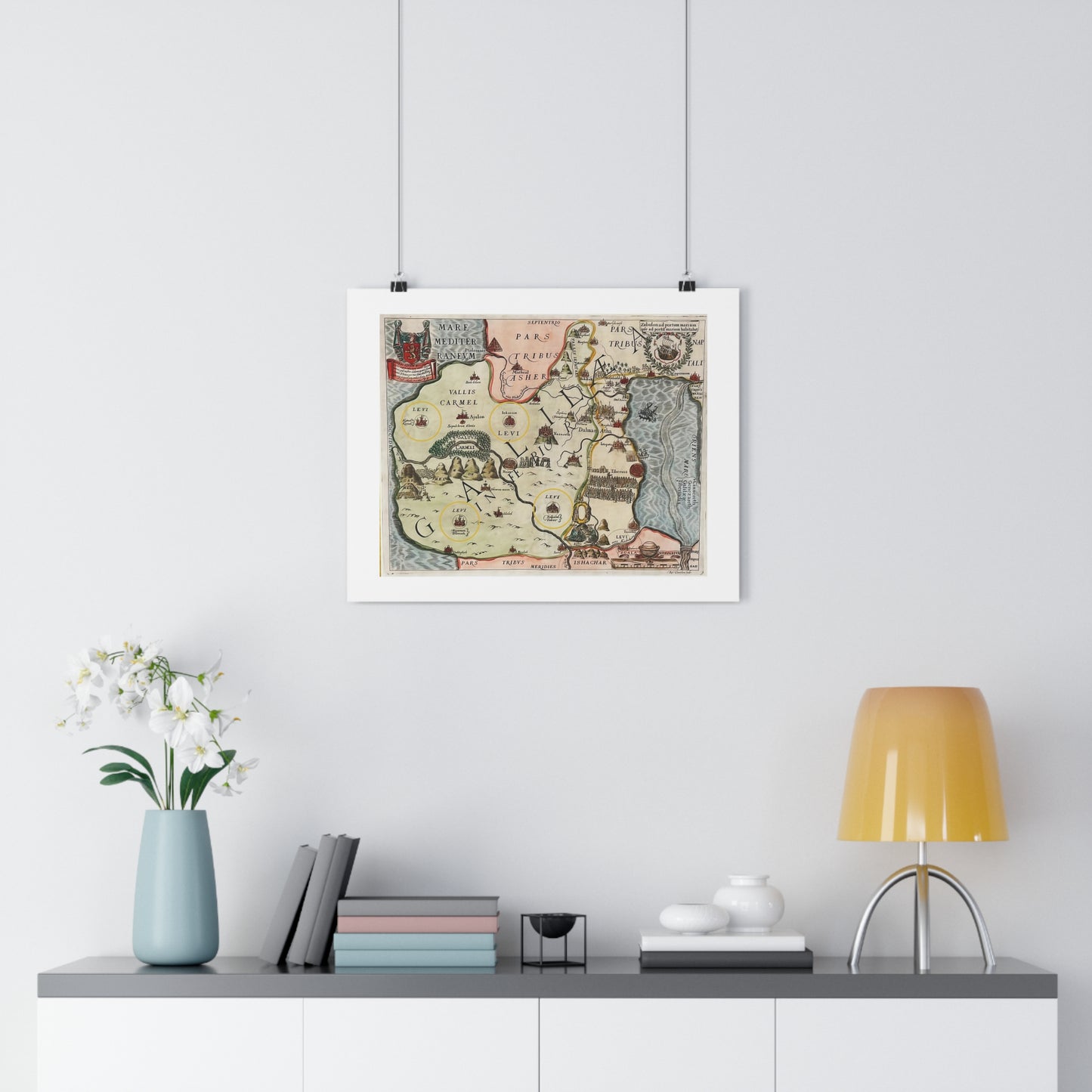 Galilee & the Twelve Tribes of Israel Giclée Art Print