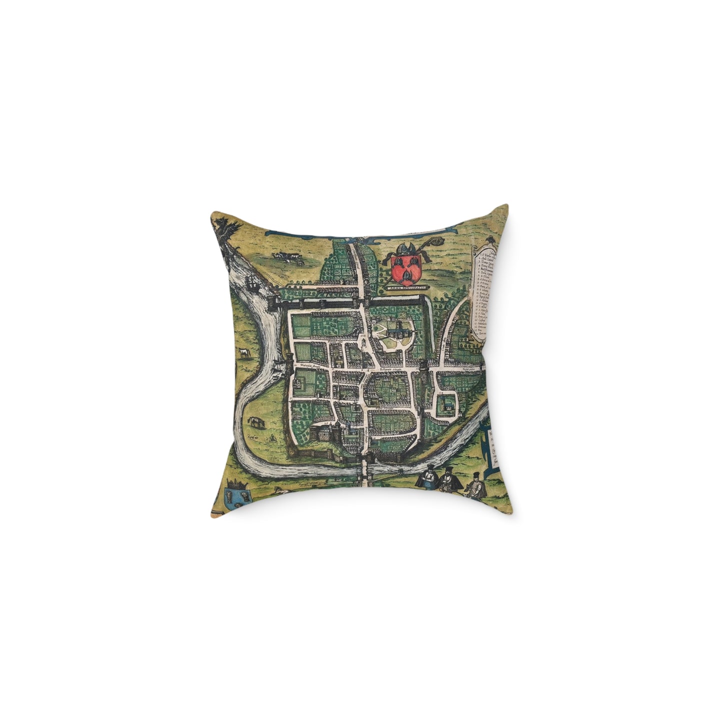 Chester (Cestria), England Map Design Pillow