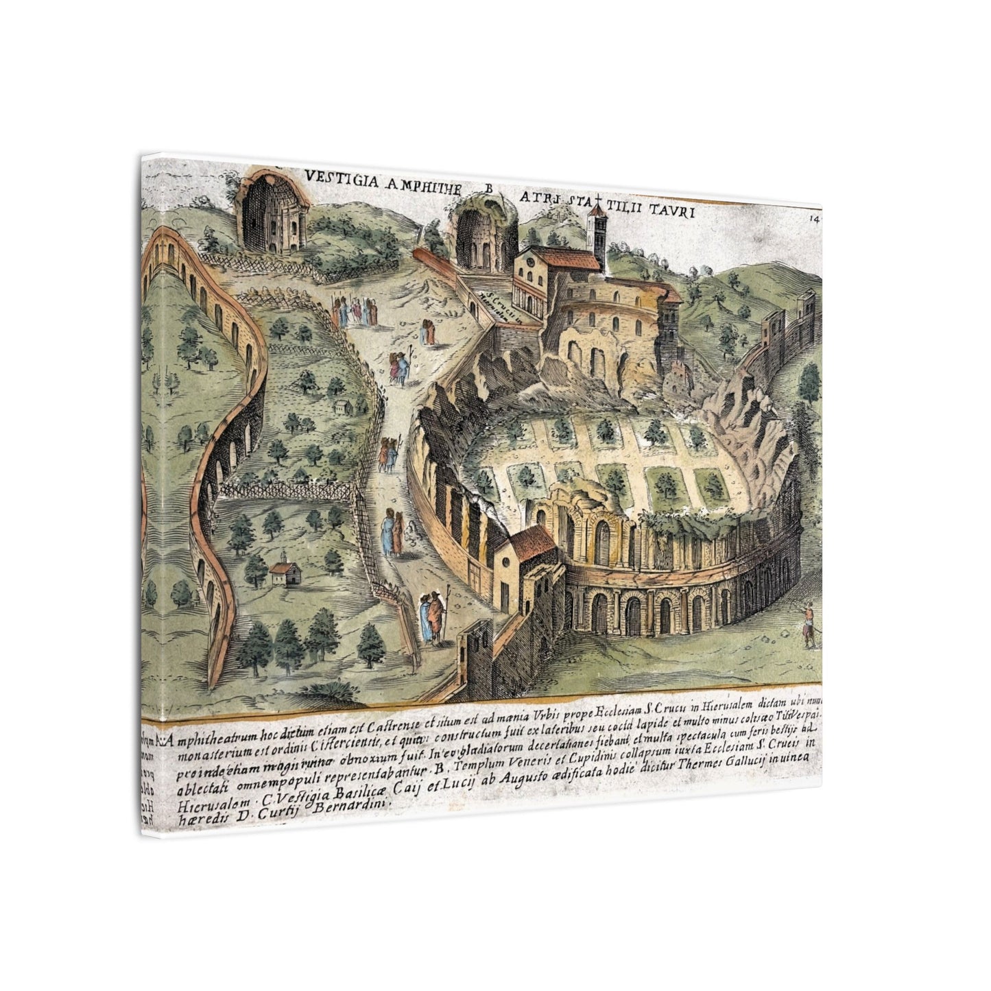 Amphitheatrum Castrense in Rome Canvas Art Print