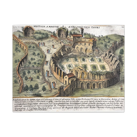 Amphitheatrum Castrense in Rome Canvas Art Print