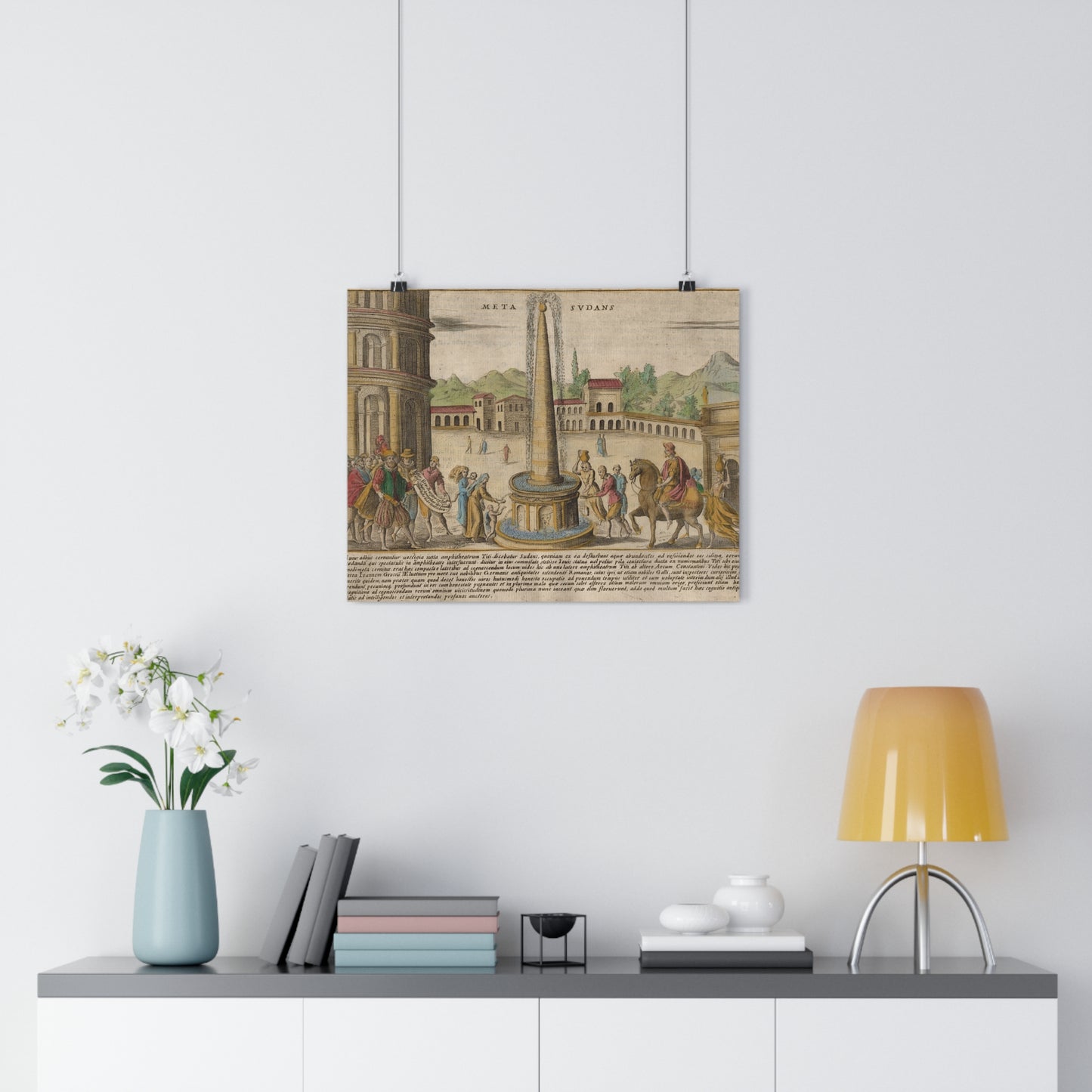 Meta Sudans near the Colosseum Vintage Art Print