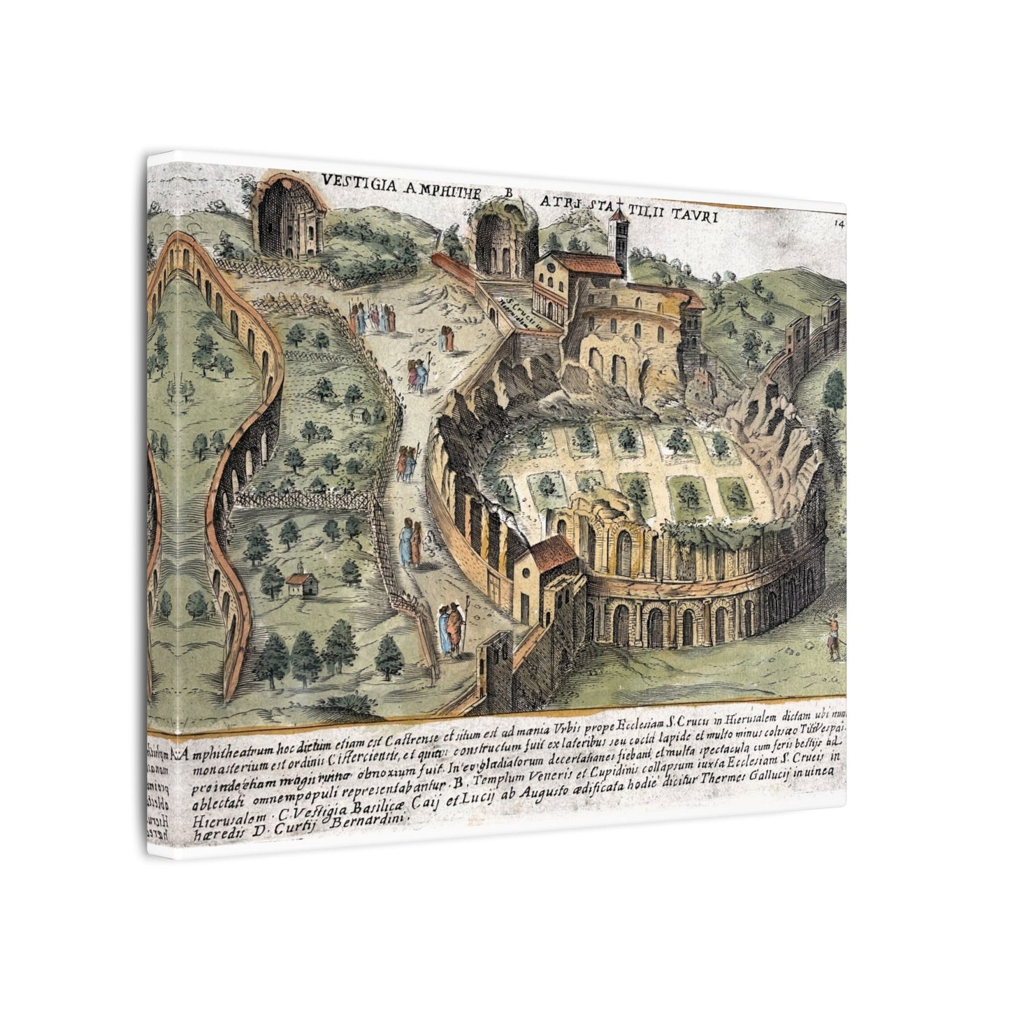 Amphitheatrum Castrense in Rome Canvas Art Print