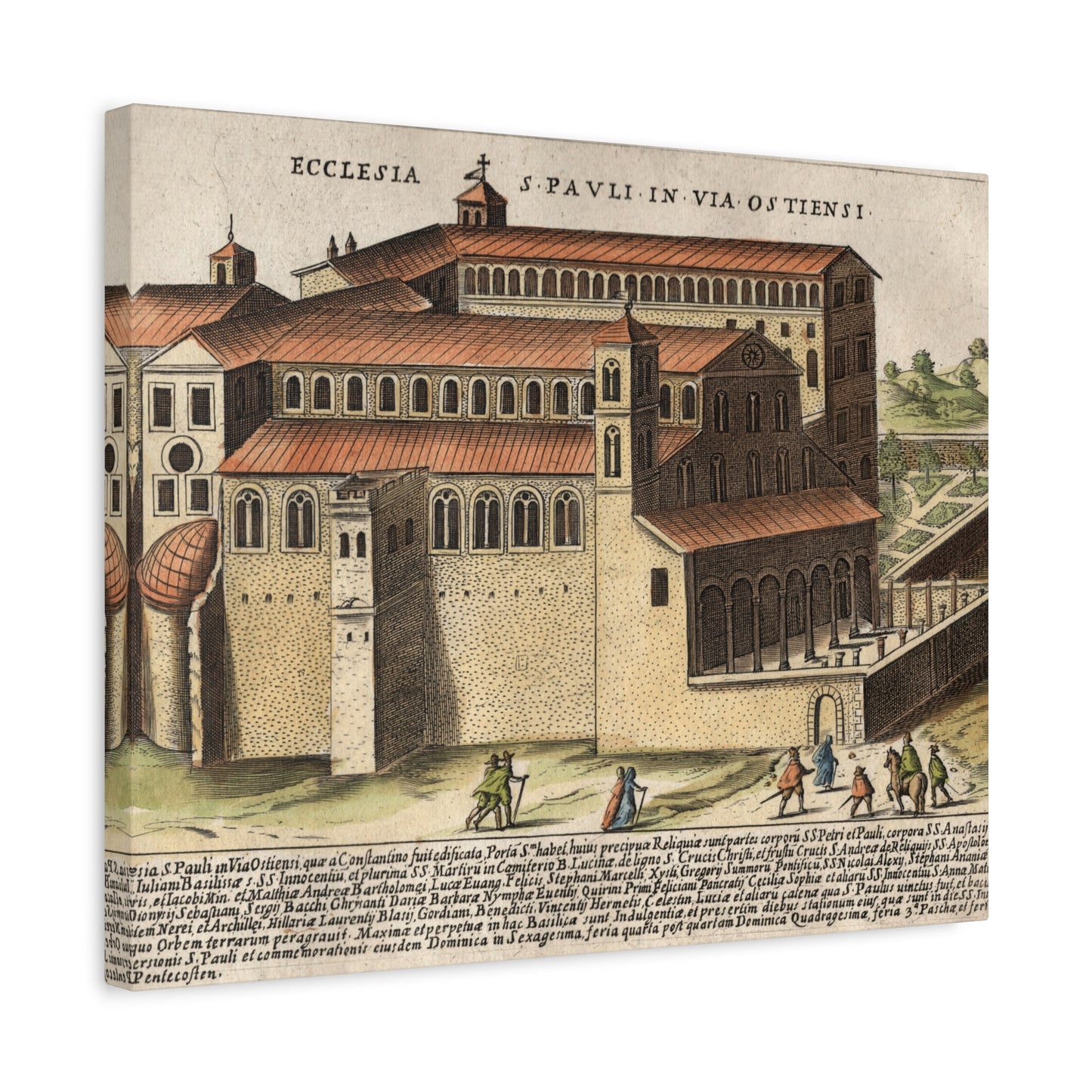 Basilica of Saint Paul Outside the Walls Historic Art Canvas