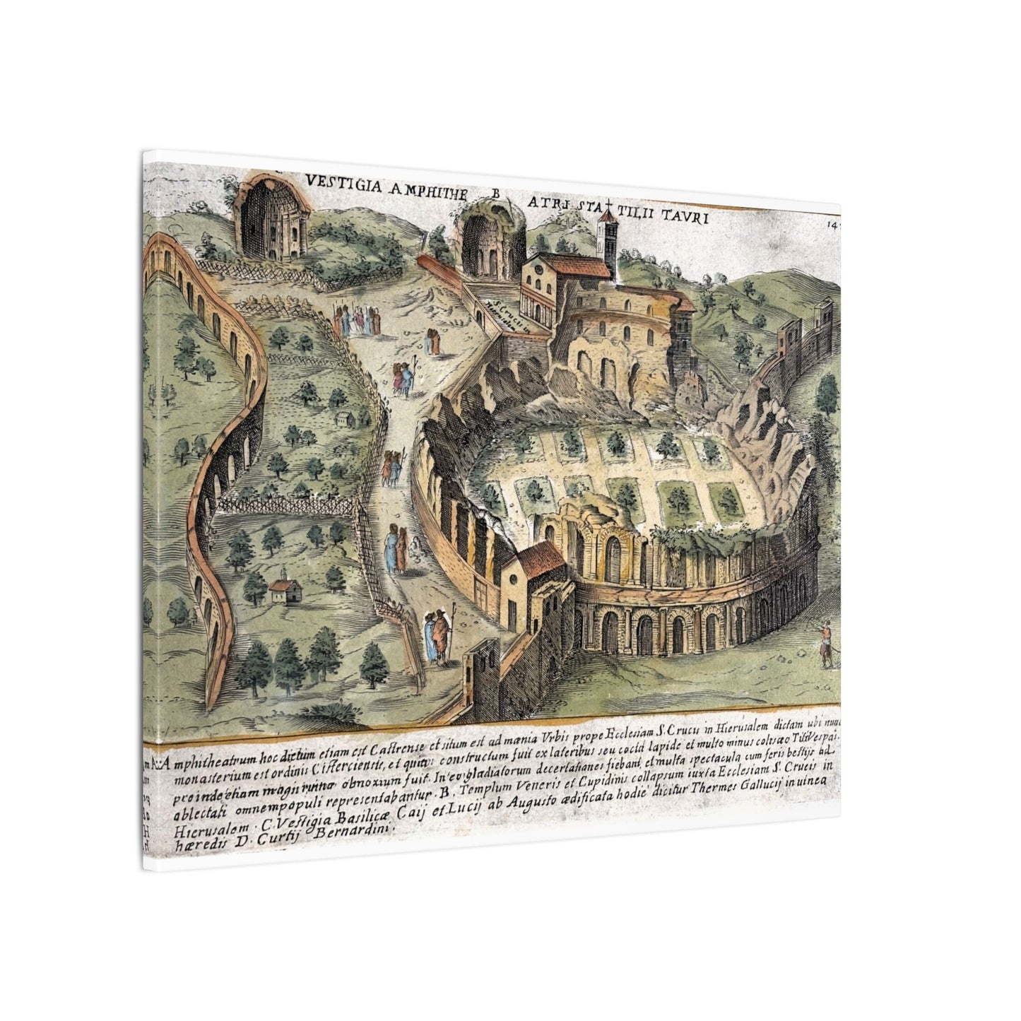 Amphitheatrum Castrense in Rome Canvas Art Print