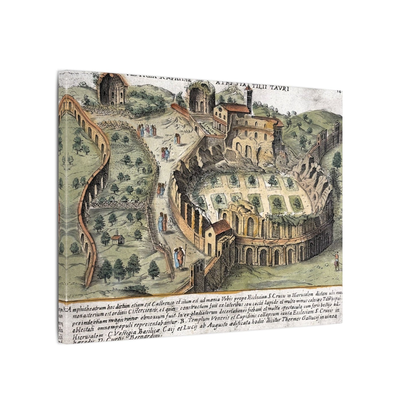 Amphitheatrum Castrense in Rome Canvas Art Print
