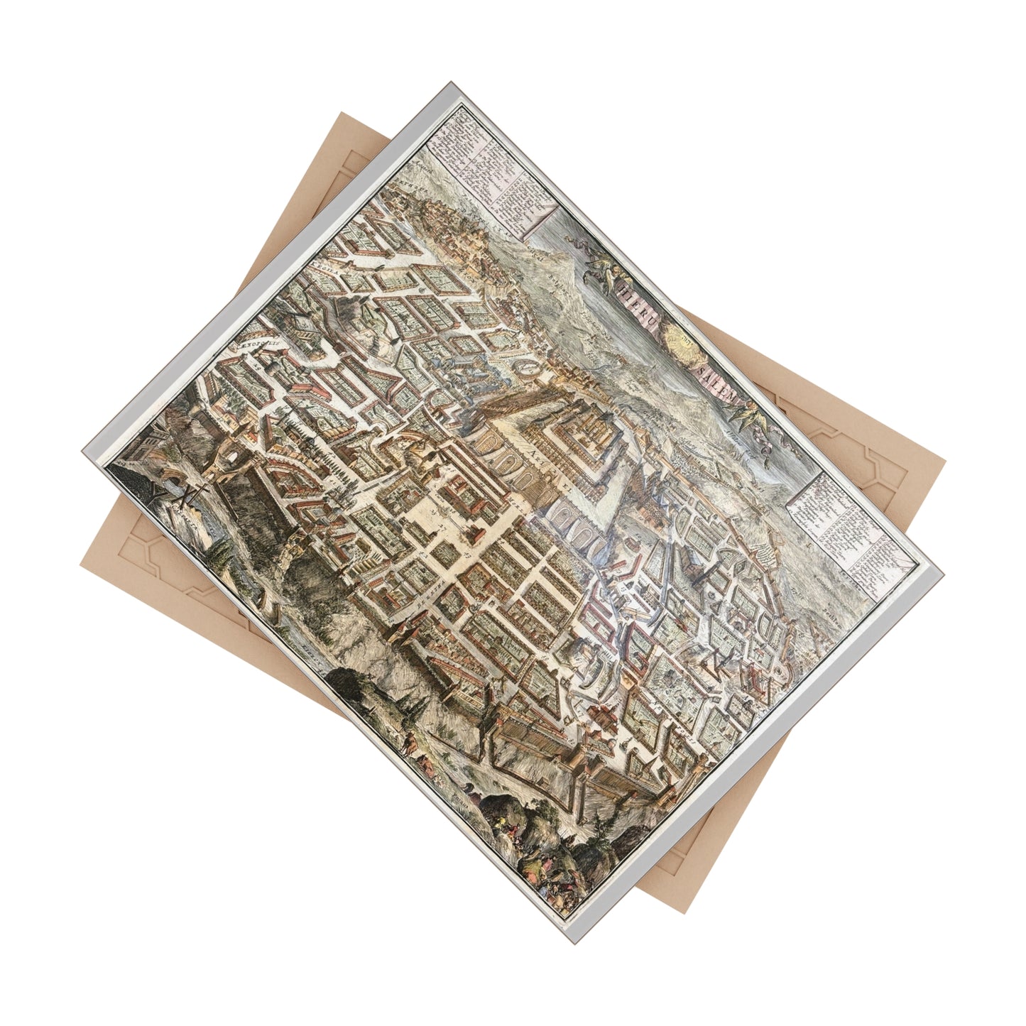Ancient Jerusalem Historical Ceramic Tile