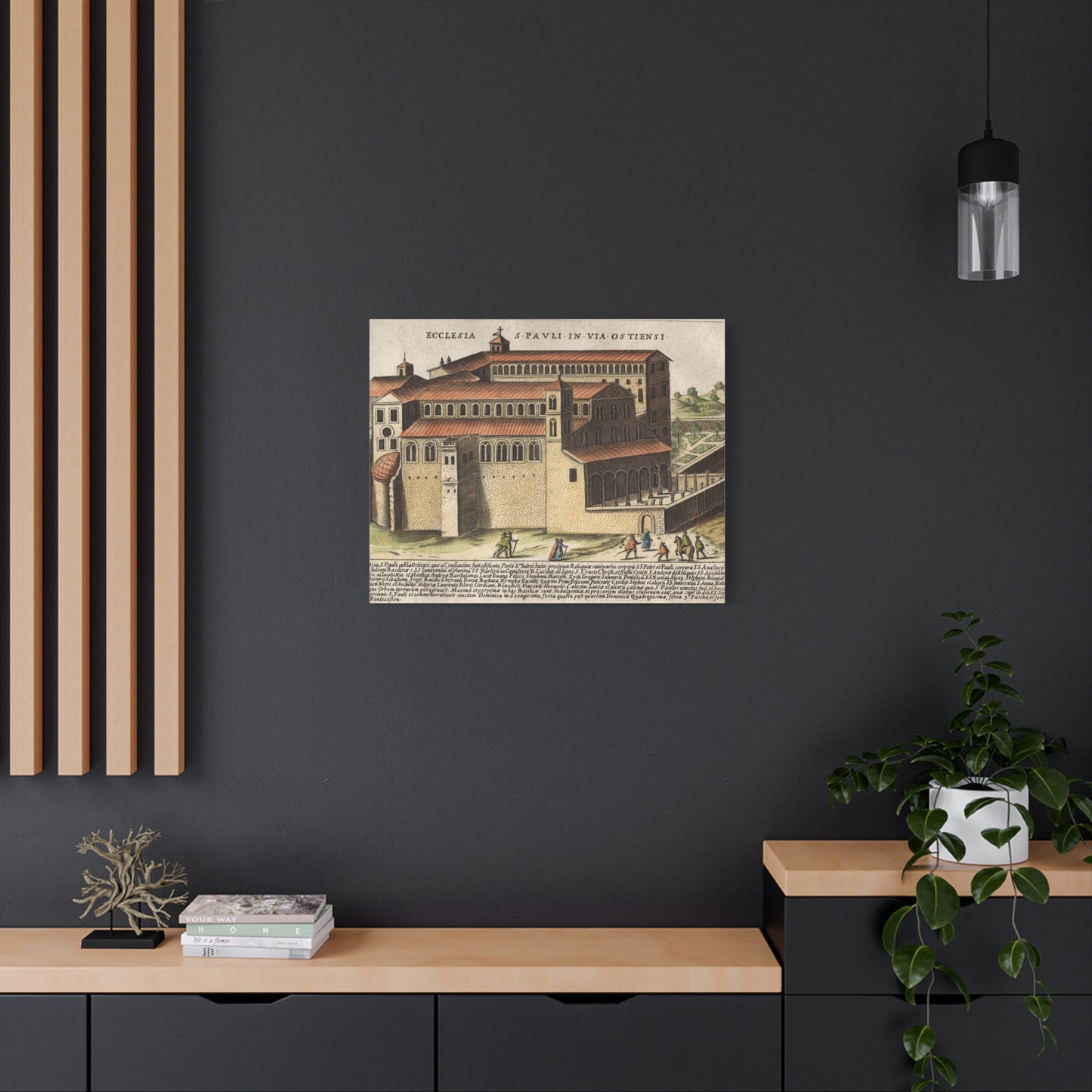 Basilica of Saint Paul Outside the Walls Historic Art Canvas
