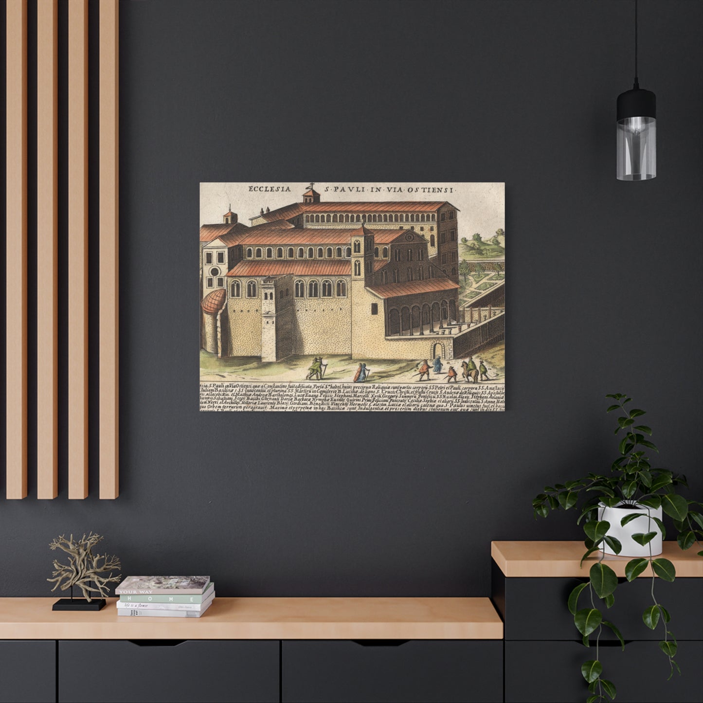 Basilica of Saint Paul Outside the Walls Historic Art Canvas