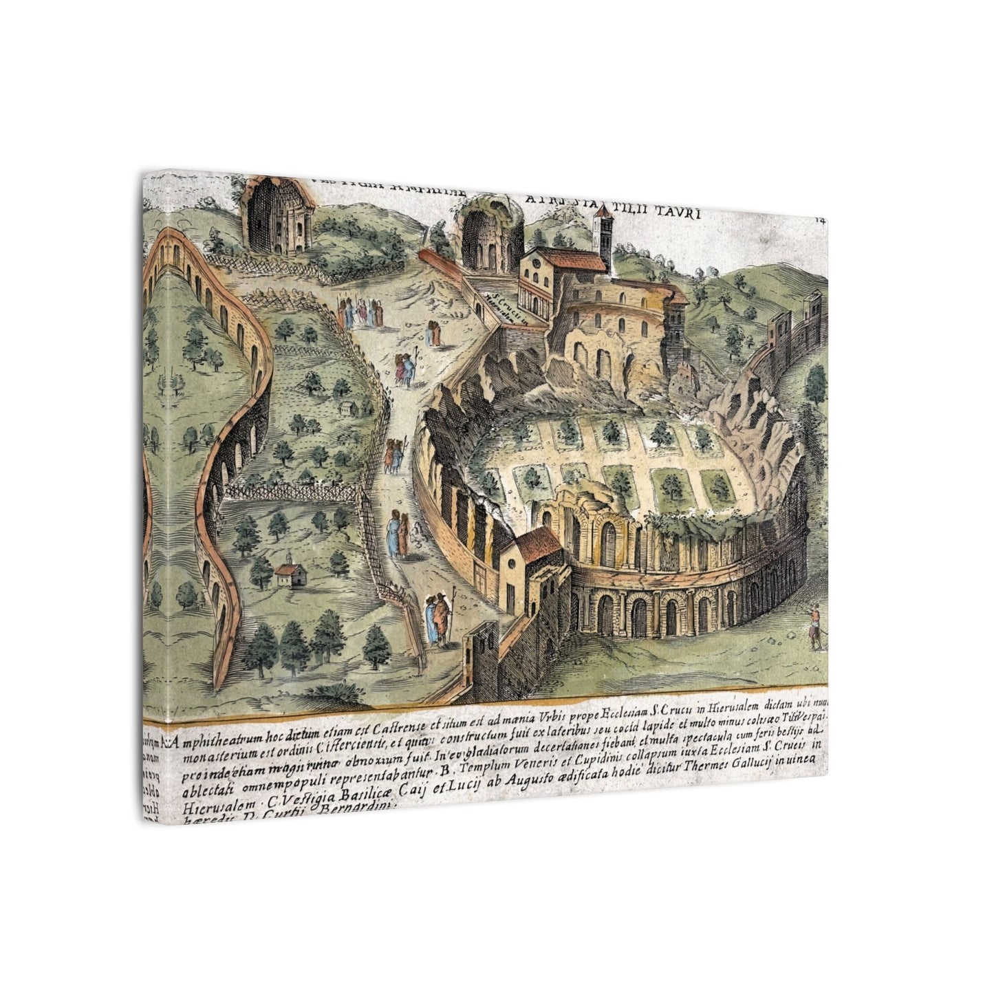Amphitheatrum Castrense in Rome Canvas Art Print