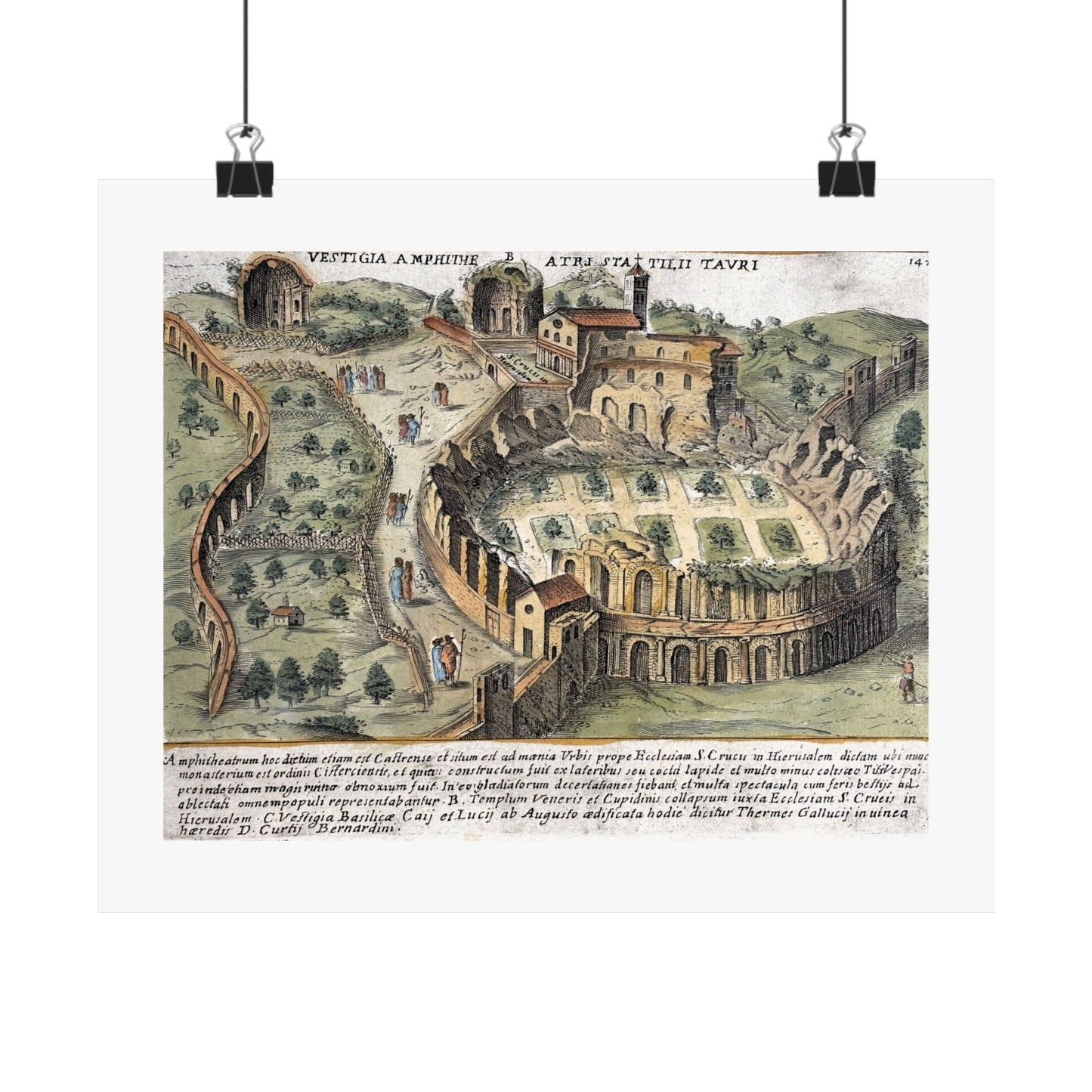Ruins of Amphitheatrum Castrense in Rome Art Print