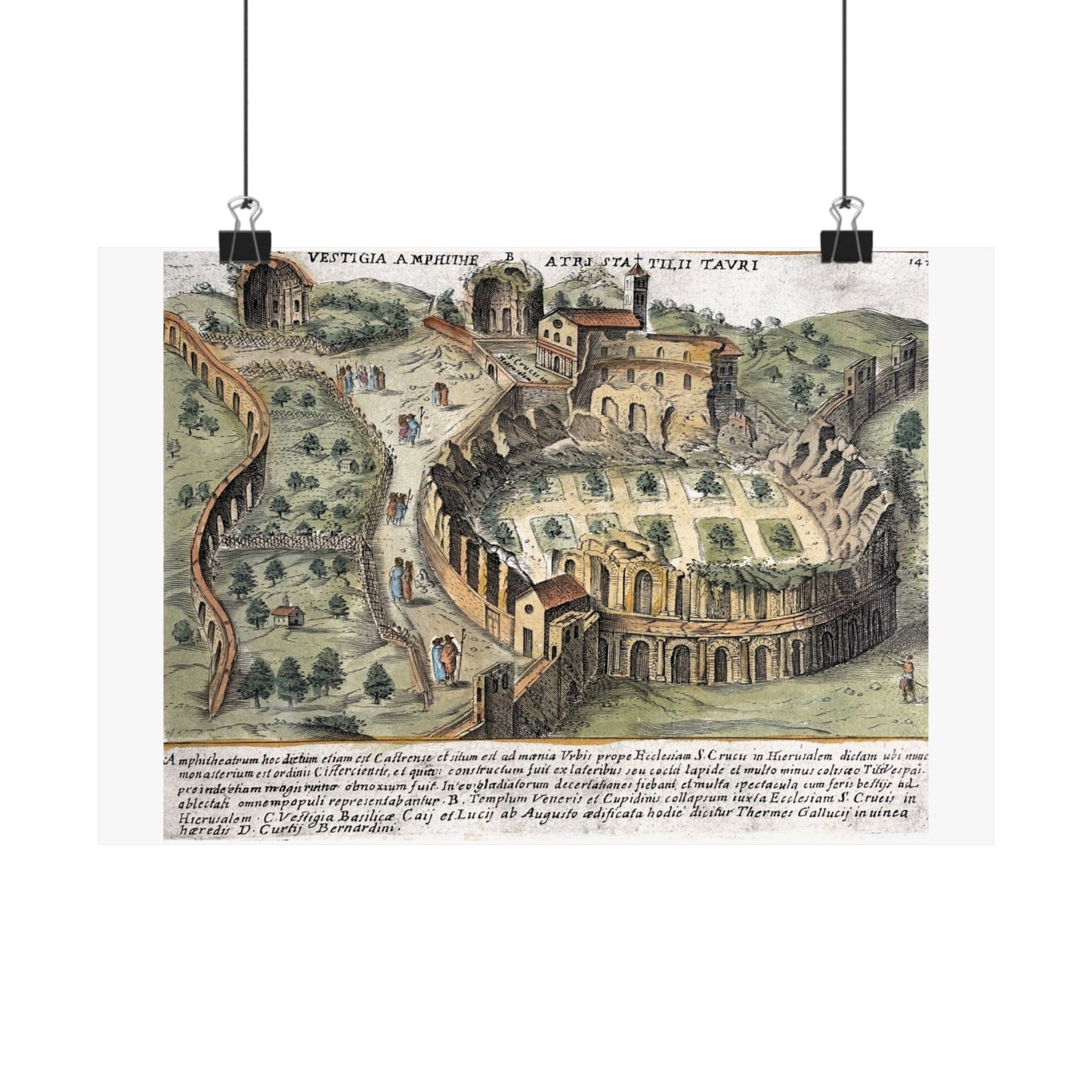 Ruins of Amphitheatrum Castrense in Rome Art Print