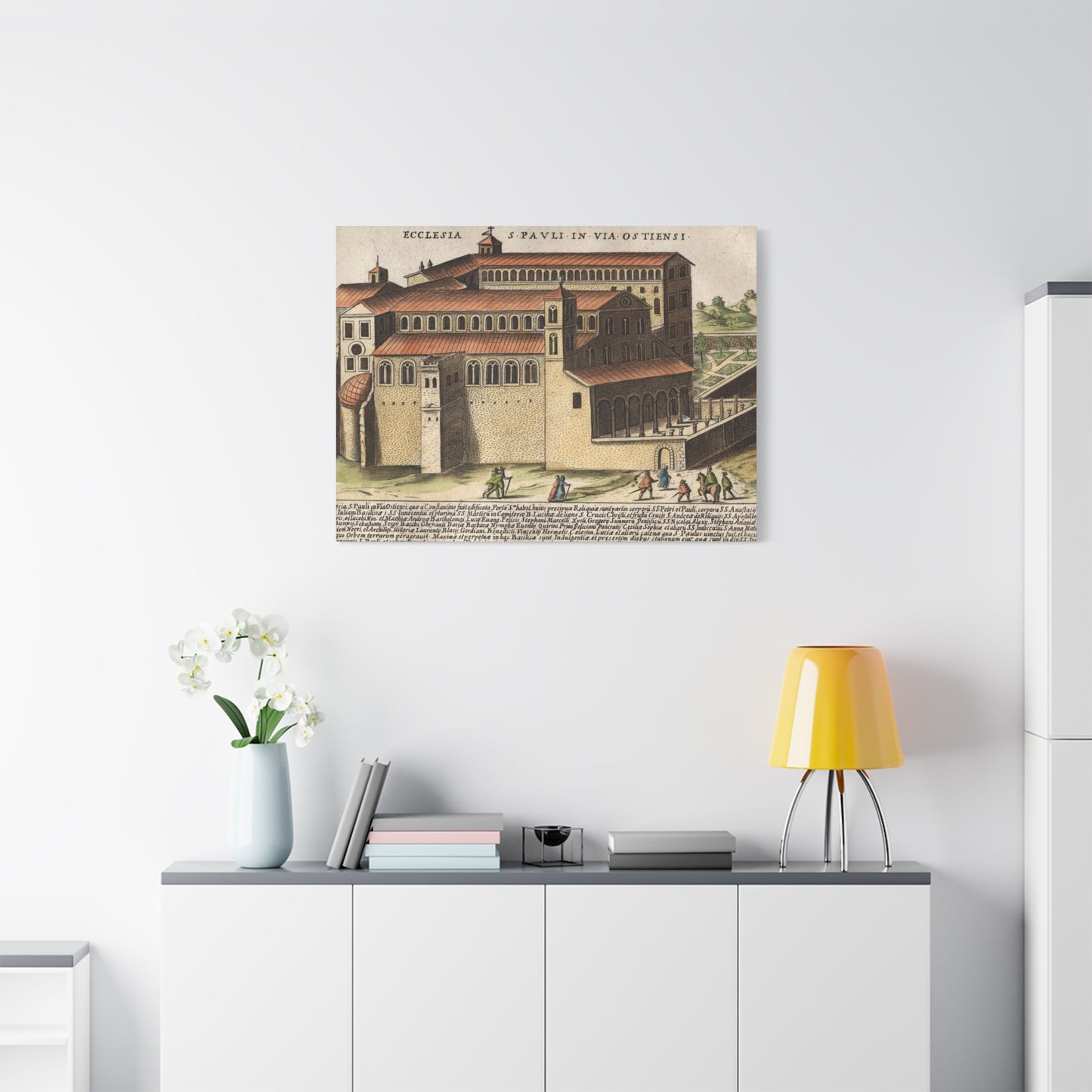 Basilica of Saint Paul Outside the Walls Historic Art Canvas
