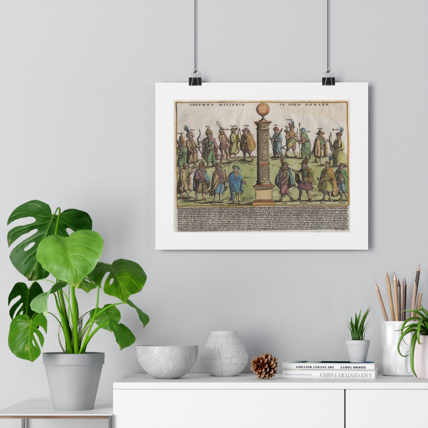 The Milestone Column in the Roman Forum Historical Giclée Art Print