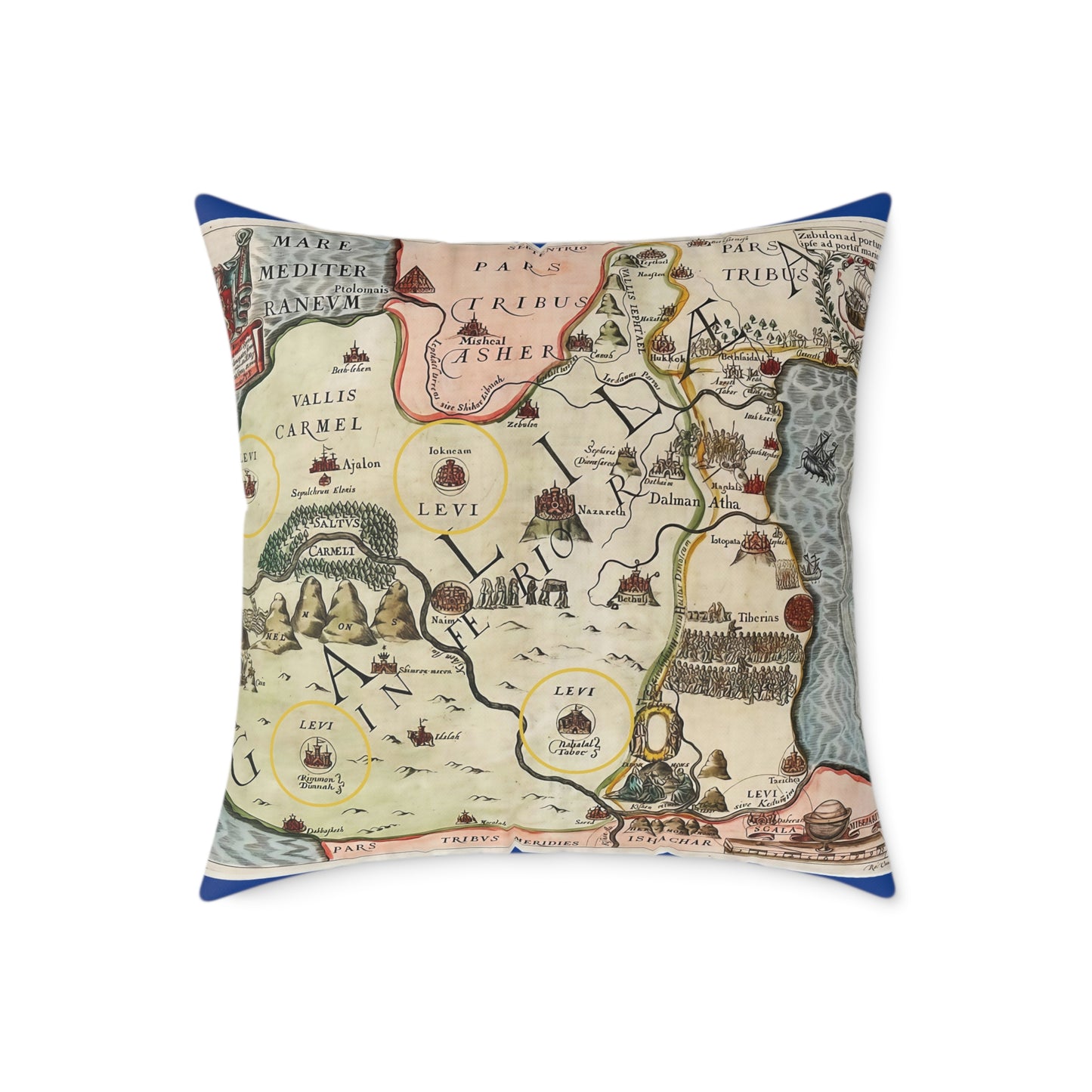 Galilee & the Twelve Tribes of Israel Pillow