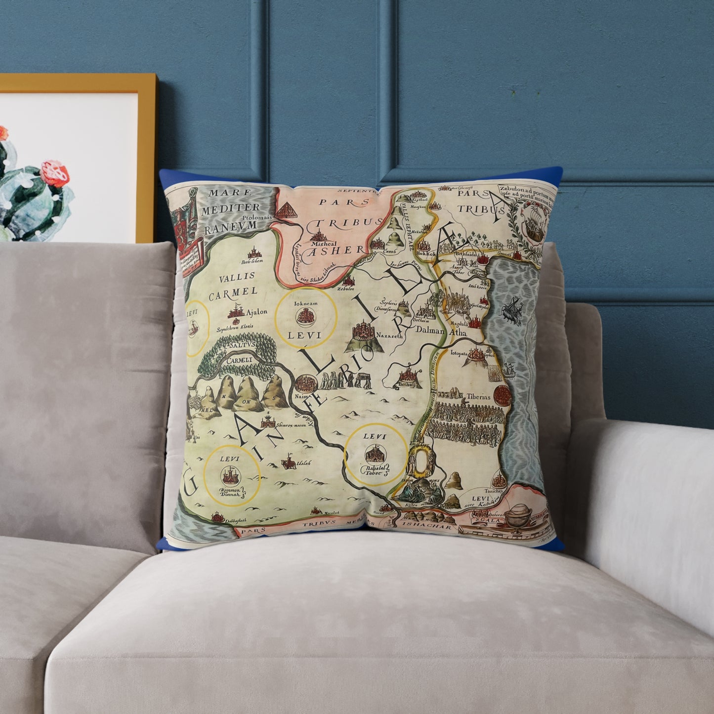 Galilee & the Twelve Tribes of Israel Pillow