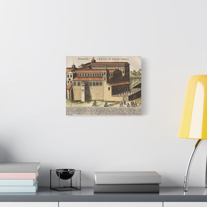 Basilica of Saint Paul Outside the Walls Historic Art Canvas