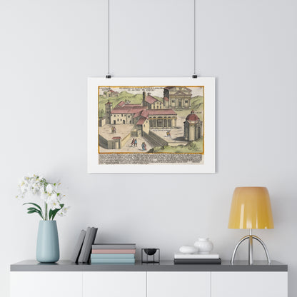 The Church of Saints Vincent and Anastasius at the Three Fountains Historical Giclée Art Print