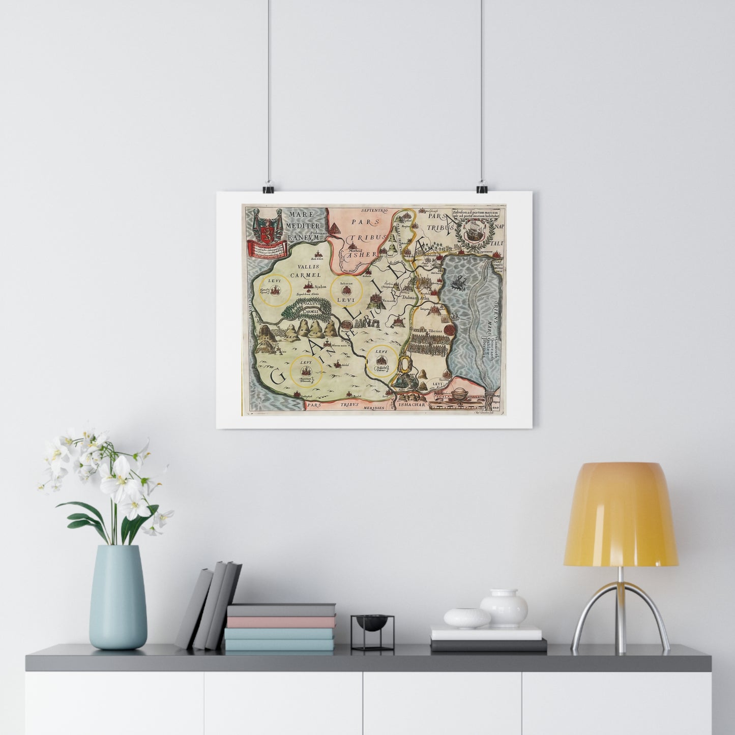 Galilee & the Twelve Tribes of Israel Giclée Art Print