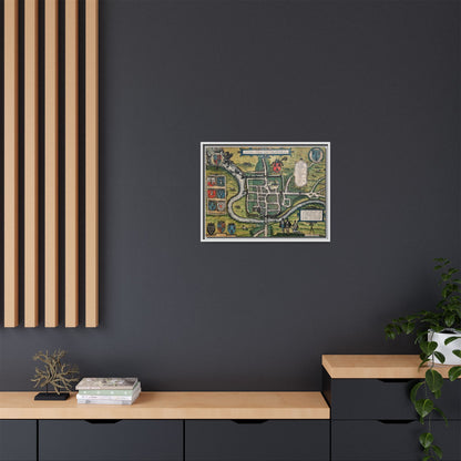 Chester (Cestria), England from Braun & Hogenberg’s Civitates Orbis Terrarum Framed Map Art Print