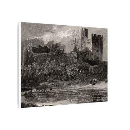 Newark Castle — Antique Engraving Canvas Art Print