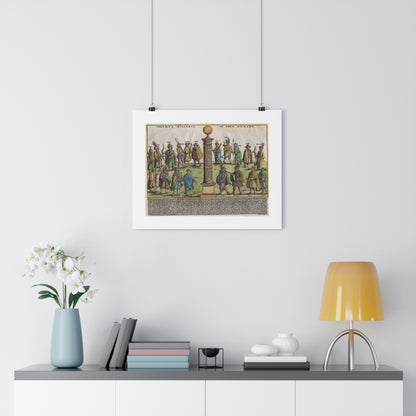 The Milestone Column in the Roman Forum Historical Giclée Art Print