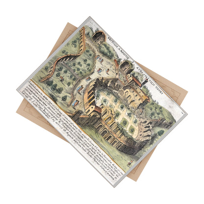 Ruins of Amphitheatrum Castrense in Rome Ceramic Art Tile