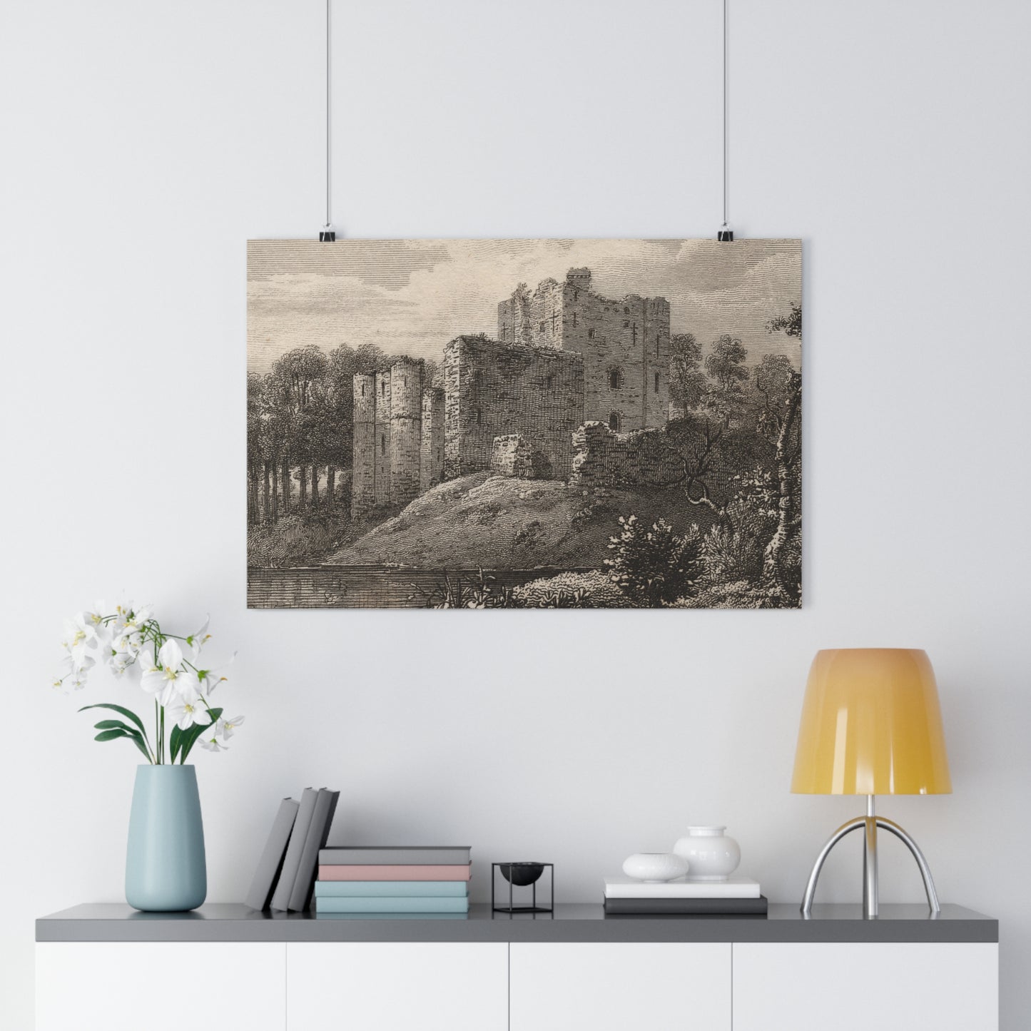 Art Print - Brougham Castle, Cumbria Copperplate Engraving, c 1790–1830