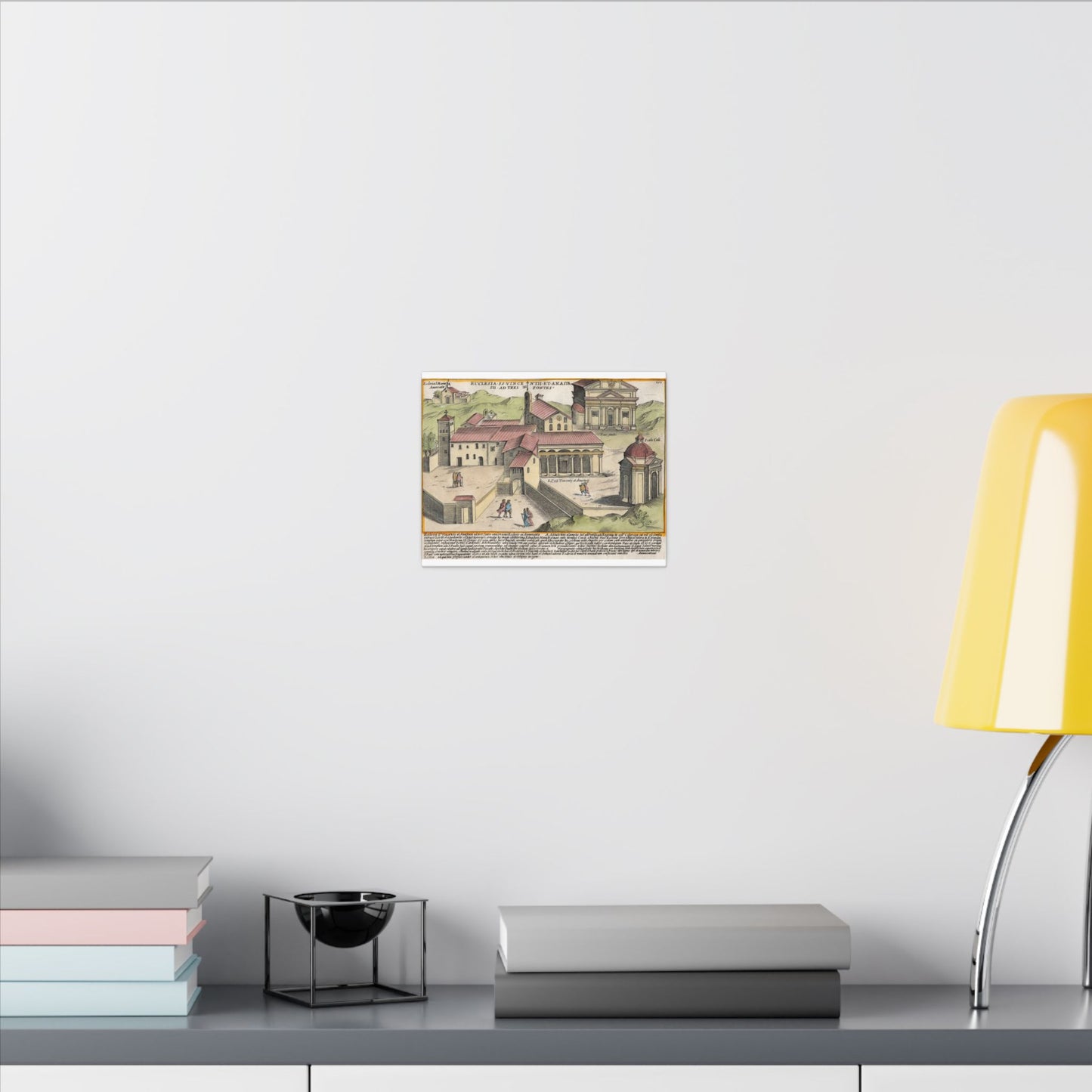 The Church of Saints Vincent and Anastasius at the Three Fountains Historic Canvas Wall Art