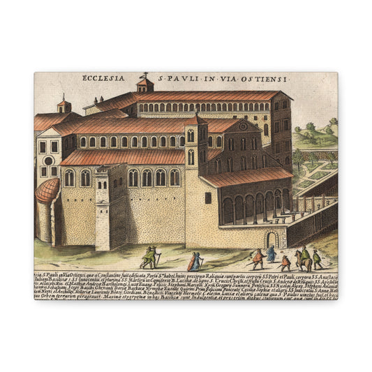 Basilica of Saint Paul Outside the Walls Historic Art Canvas