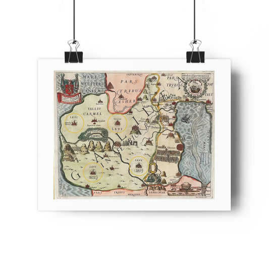 Galilee & the Twelve Tribes of Israel Giclée Art Print
