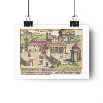 The Church of Saints Vincent and Anastasius at the Three Fountains Historical Giclée Art Print
