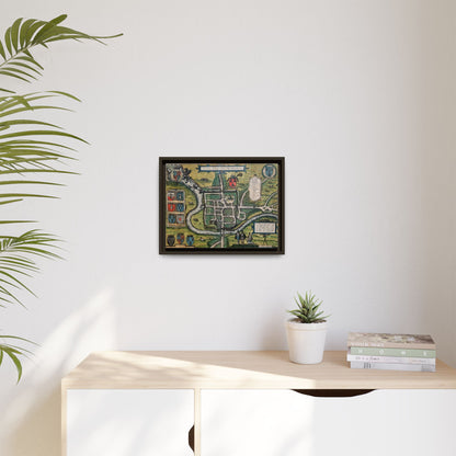 Chester (Cestria), England from Braun & Hogenberg’s Civitates Orbis Terrarum Framed Map Art Print