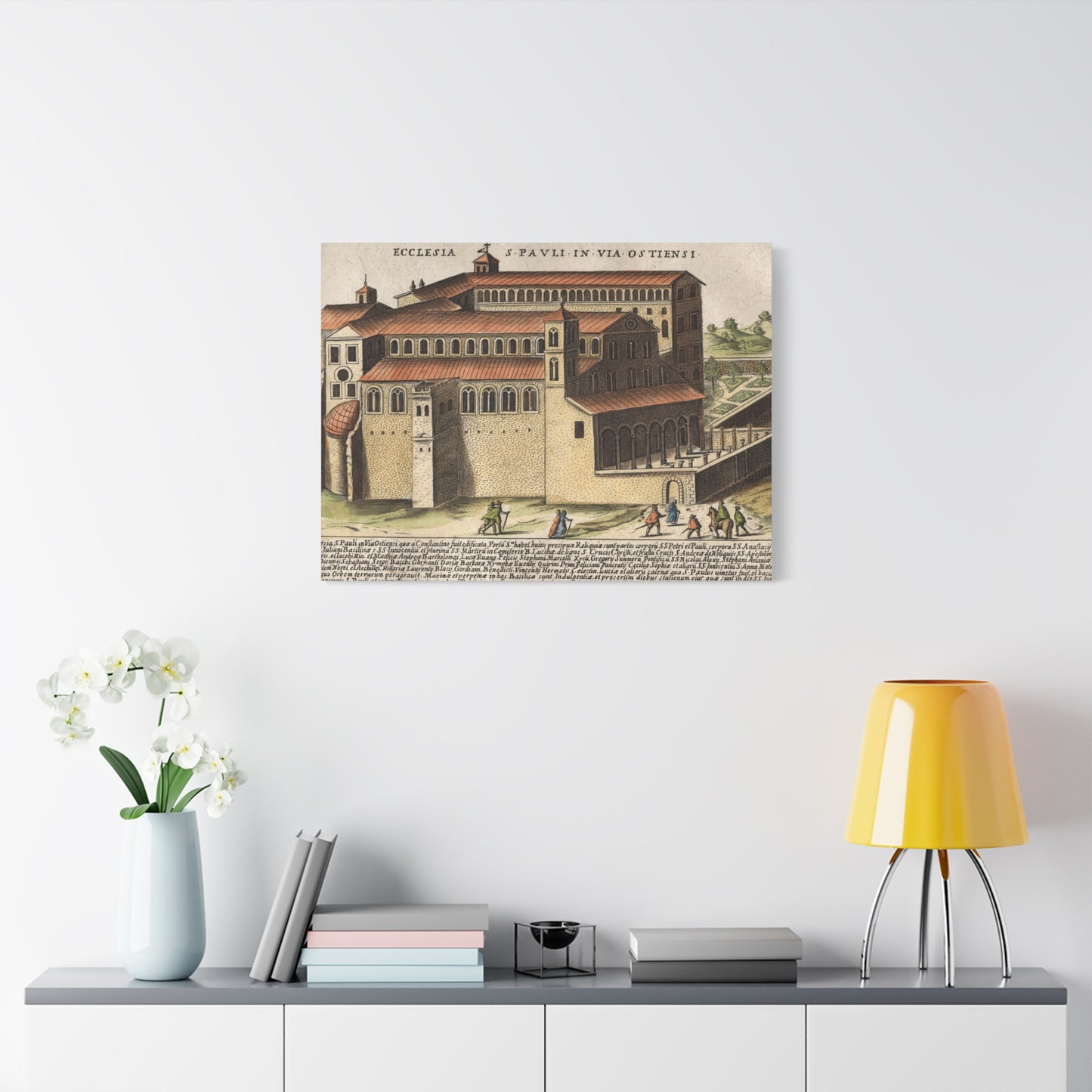Basilica of Saint Paul Outside the Walls Historic Art Canvas