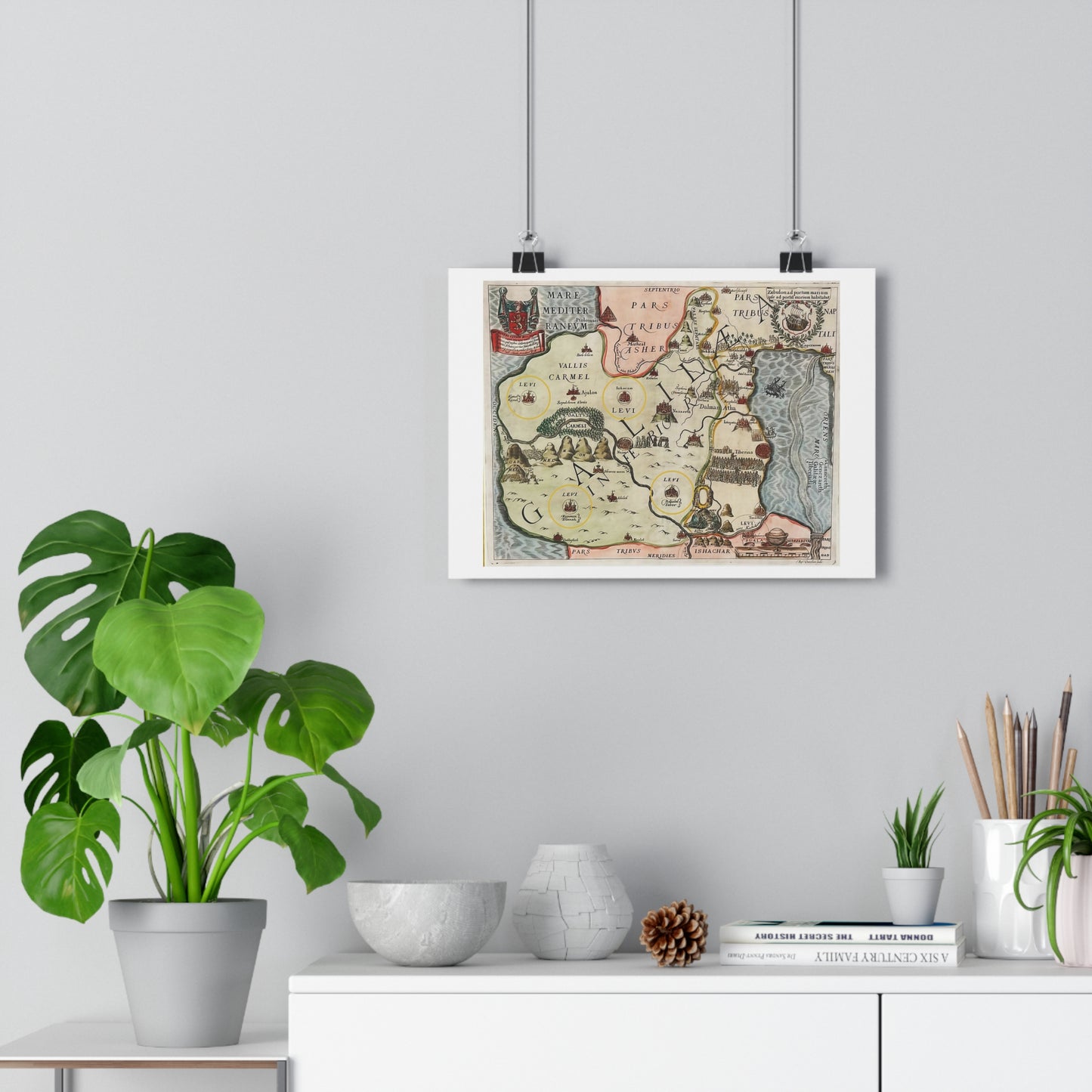 Galilee & the Twelve Tribes of Israel Giclée Art Print