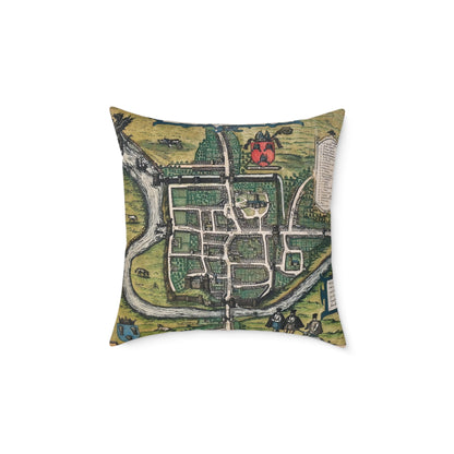 Chester (Cestria), England Map Design Pillow