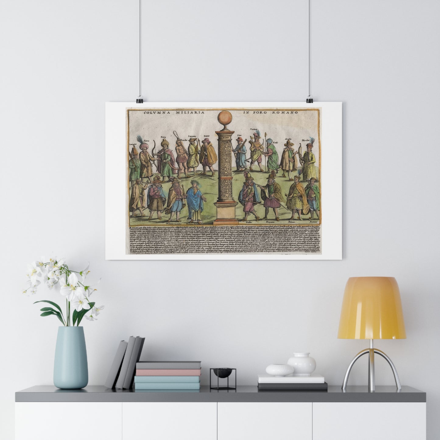 The Milestone Column in the Roman Forum Historical Giclée Art Print