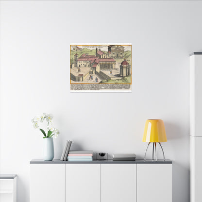 The Church of Saints Vincent and Anastasius at the Three Fountains Historic Canvas Wall Art