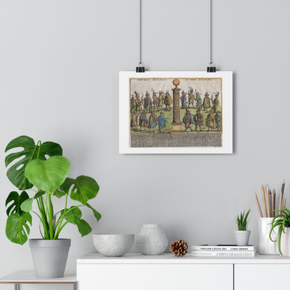 The Milestone Column in the Roman Forum Historical Giclée Art Print
