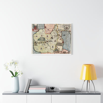 Galilee & the Twelve Tribes of Israel--Antique Map Print on Canvas